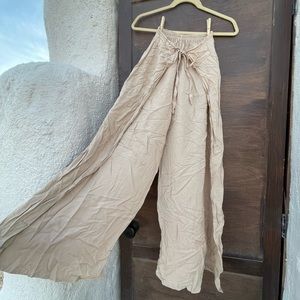 Tie front pants